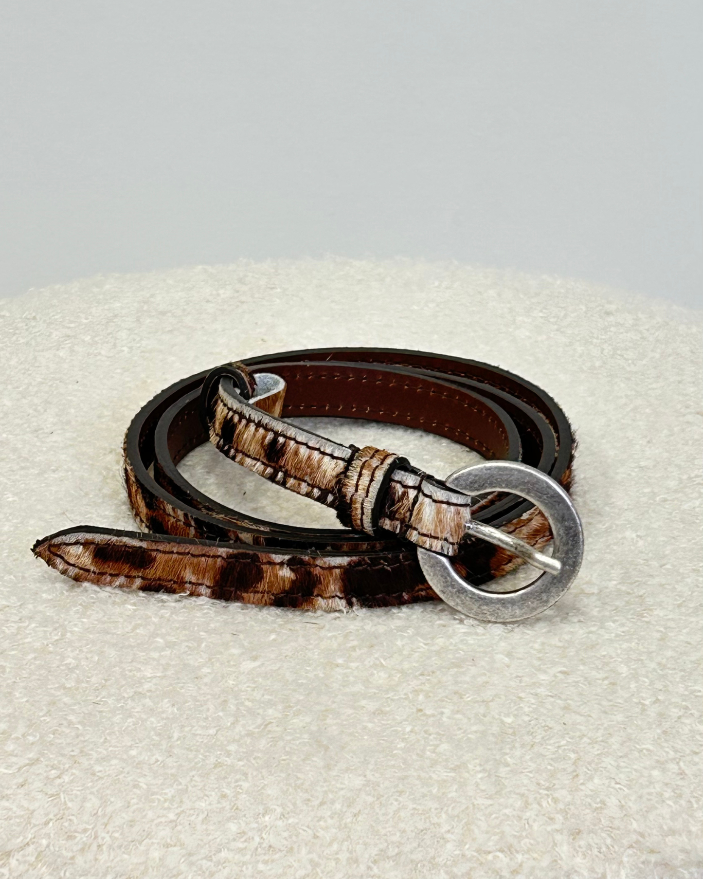 Cinto Castanho Animal Print