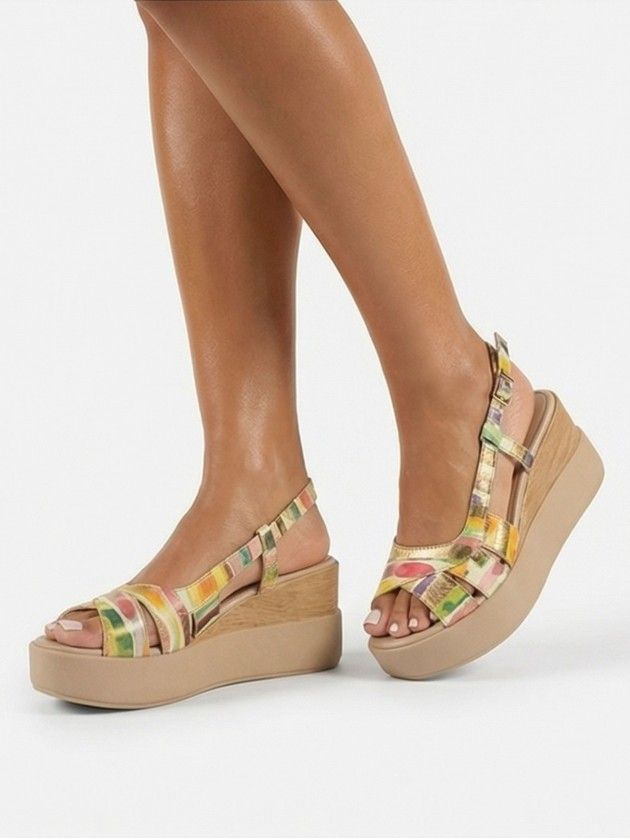 Sandália Plataforma Multicolor Daisy 12 - Sapatices