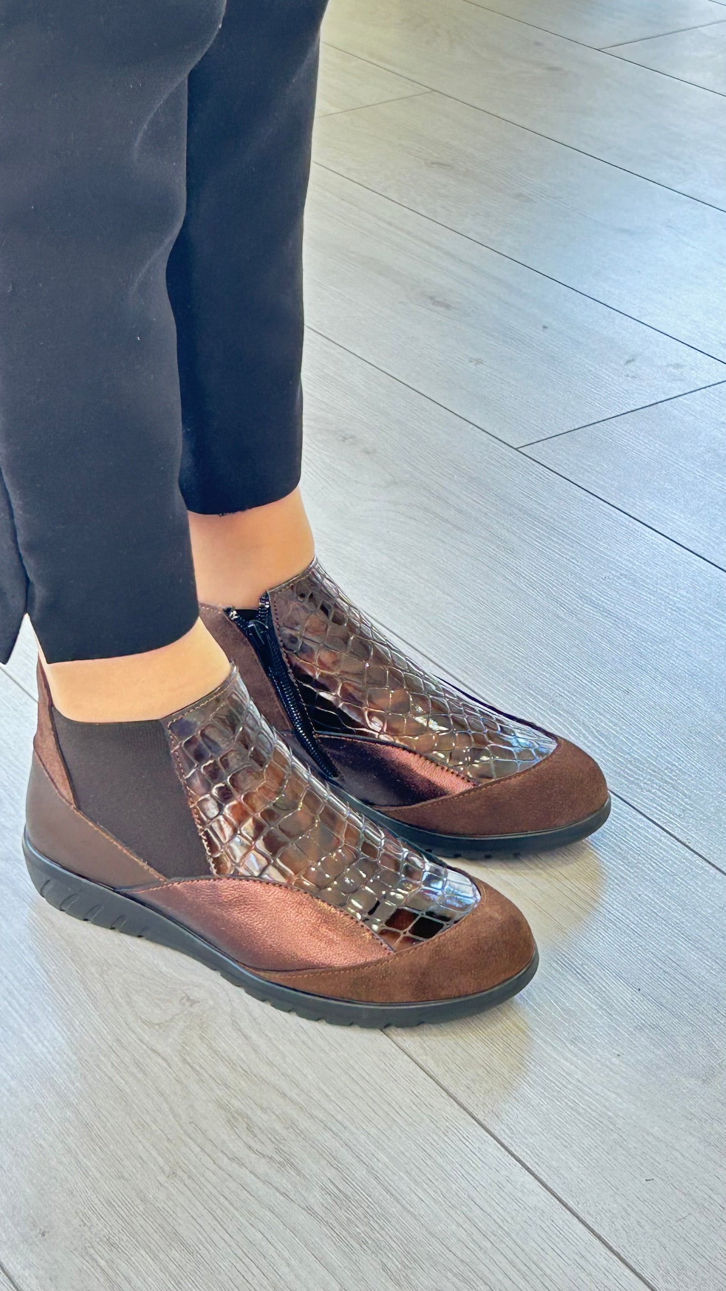 Sapatilha Walk&Go Castanho