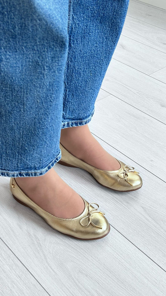 Sabrina Cubanas Dourada - Vita 101 Gold - Sapatices