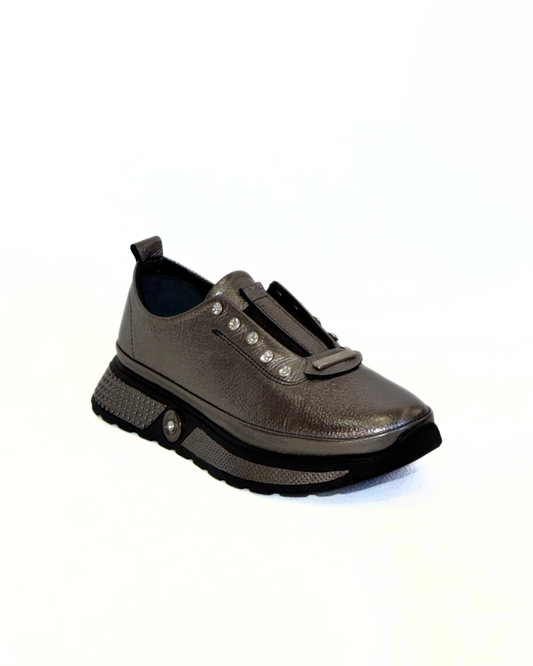 Sapatilha Plataforma Metálica