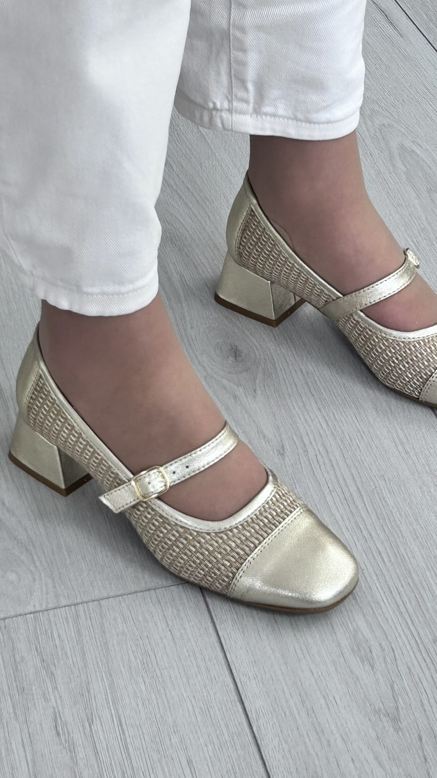 Sapato Walk&Go – Sapato Dourado - Sapatices