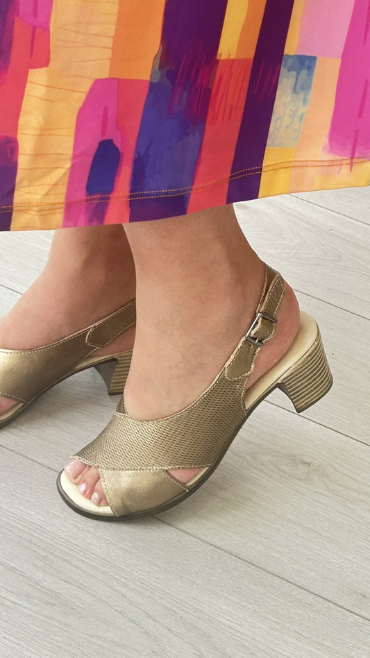 Sandália Conforto Walk&Go Bronze