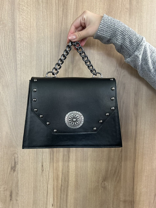 Mala pequena de mulher em pele preta - Bonendis