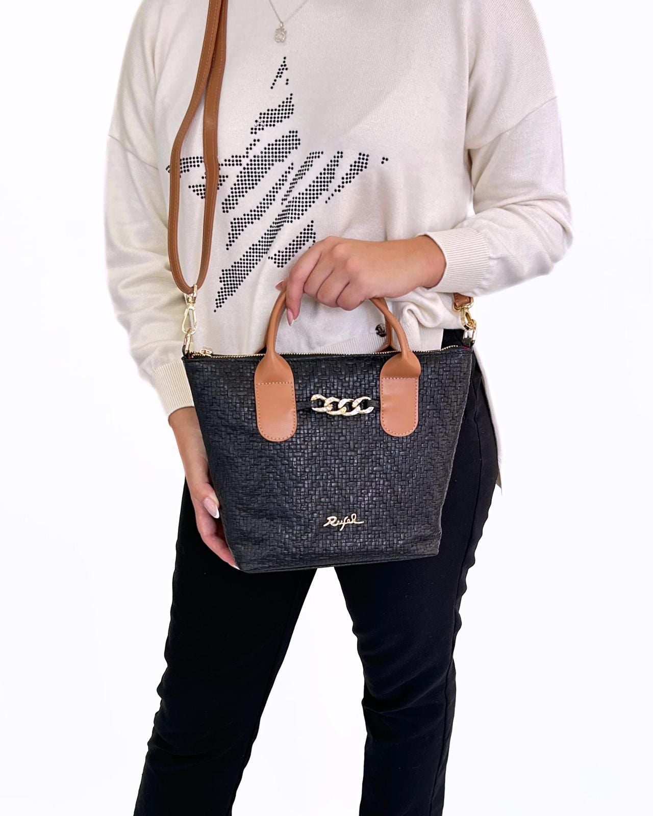 Mala Preta & Camel de Mão e Tiracolo - Rufel