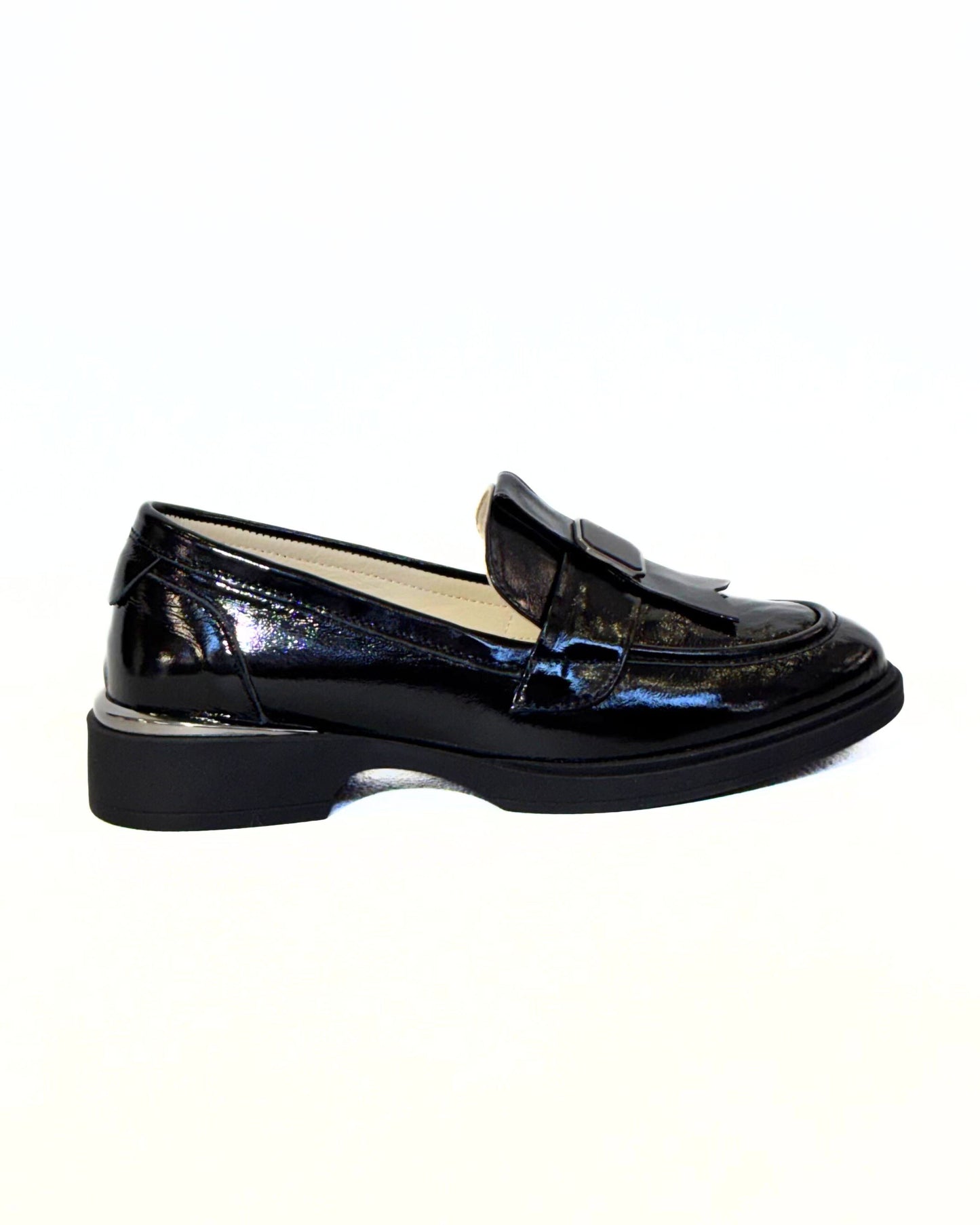 Mocassim Mulher em Pele Preta - CharcaShoes