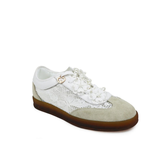 Sapatilhas Gold&Rouge Babu Pearls Sand - Sapatices