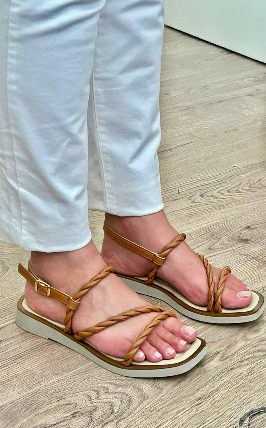 Sandália Mulher Camel