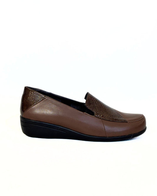 Mocassim de Conforto Castanho - Walk&Go