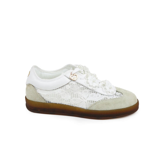 Sapatilhas Gold&Rouge Babu Pearls Sand - Sapatices