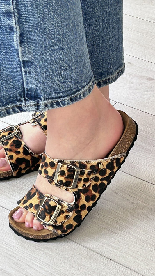 Sandália Cubanas Animal Print - Sapatices