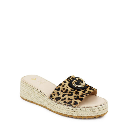 Chinelos Gold&Rouge Natani Leopard - Sapatices