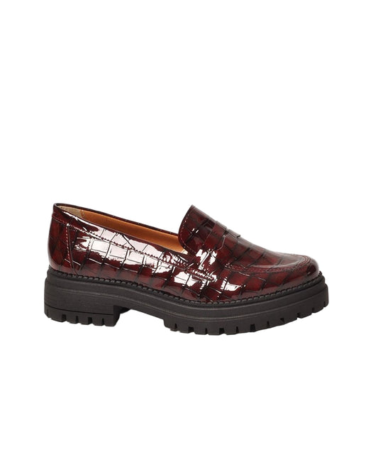 Mocassim Verniz Bourdeaux