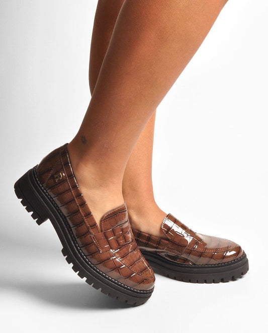 Mocassim Verniz Castanho