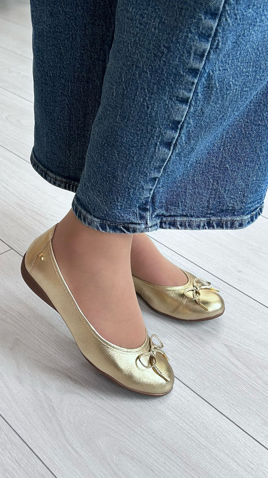 Sabrina Cubanas Dourada - Vita 101 Gold - Sapatices