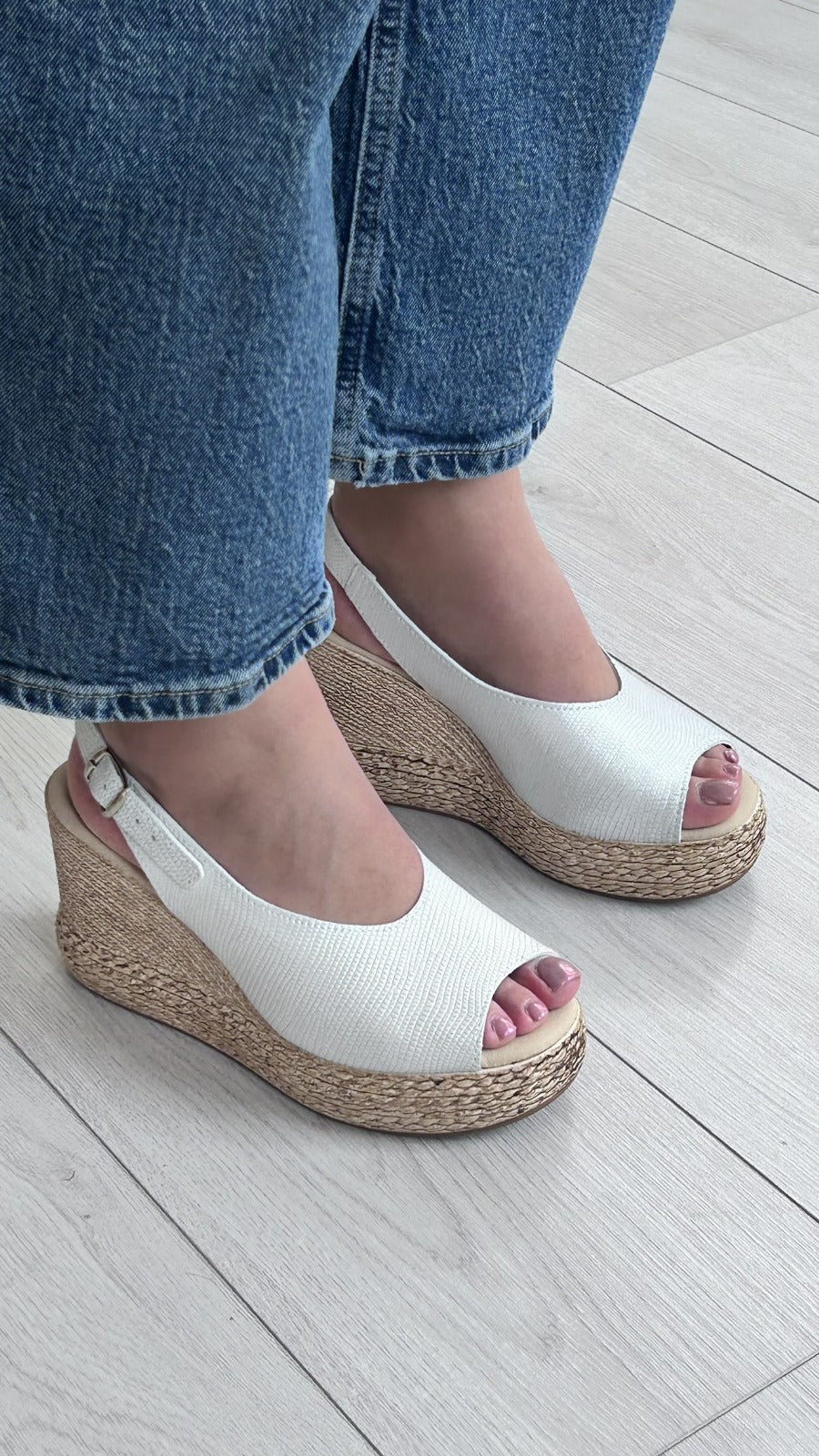Sandália Cunha Alta Clip Shoes –  Branca - Sapatices