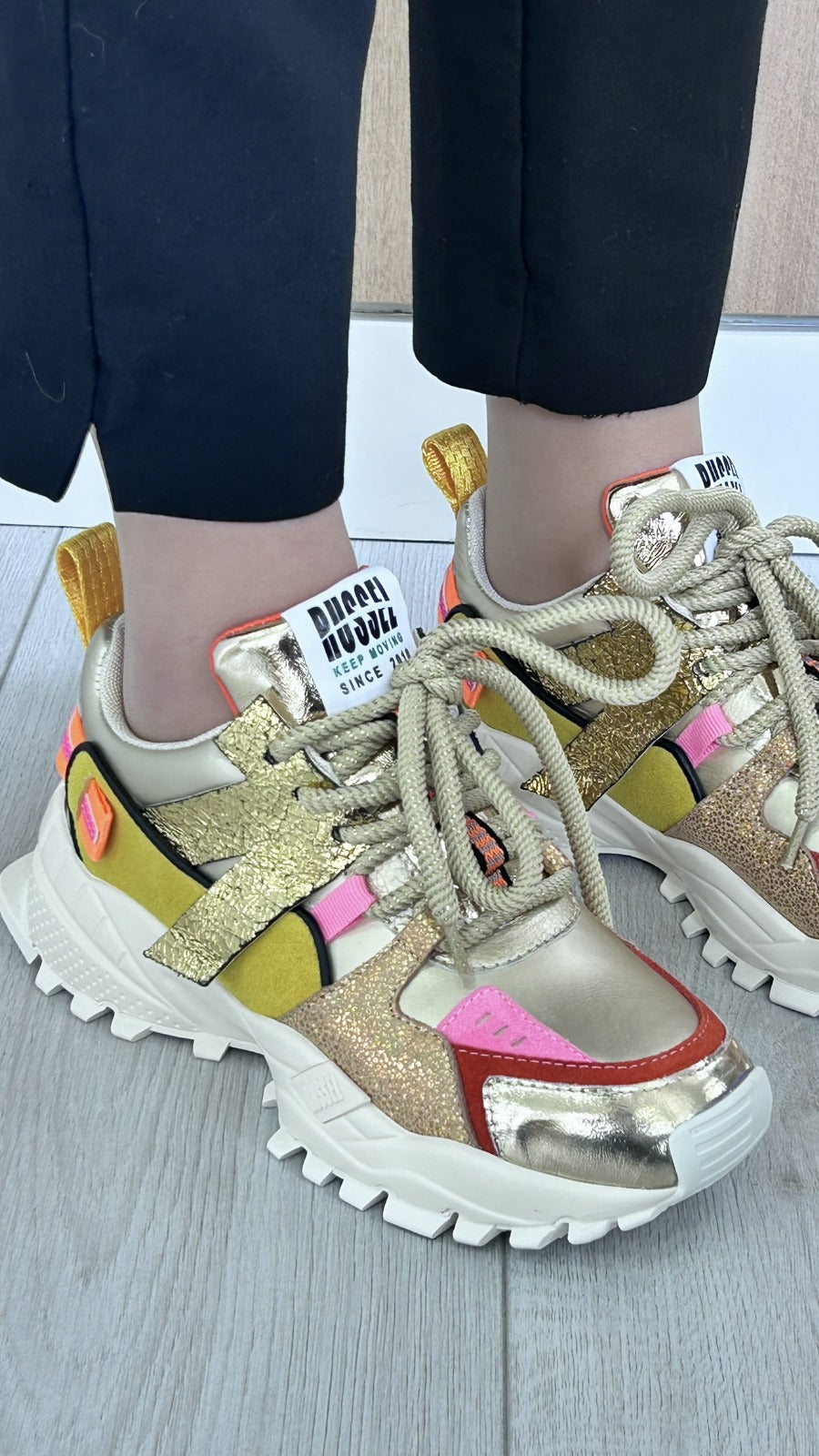 Sapatilha Russel Matos Multicolor Glitter - Jani Gold - Sapatices