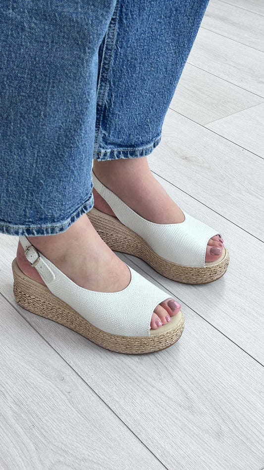 Sandália Cunha Média Clip Shoes – Branco - Sapatices