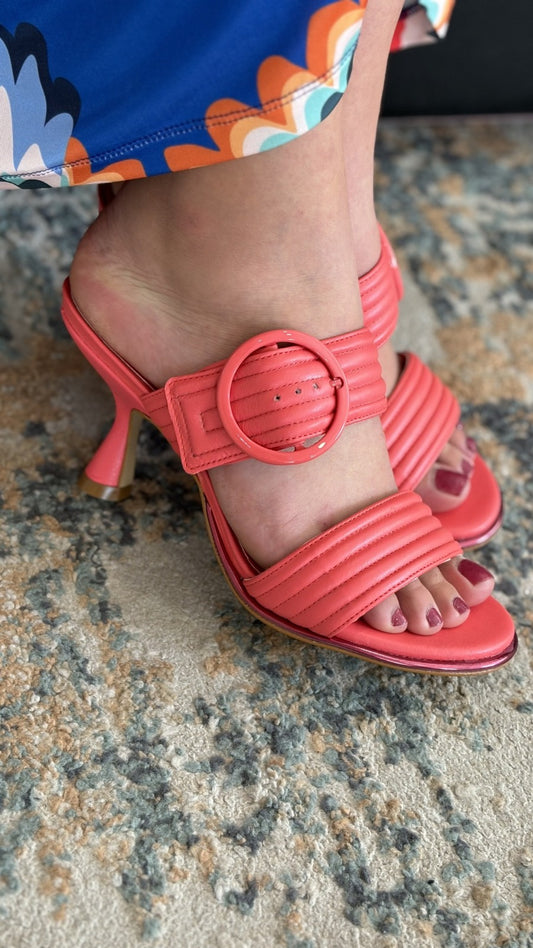 Sandália lialine - Coral