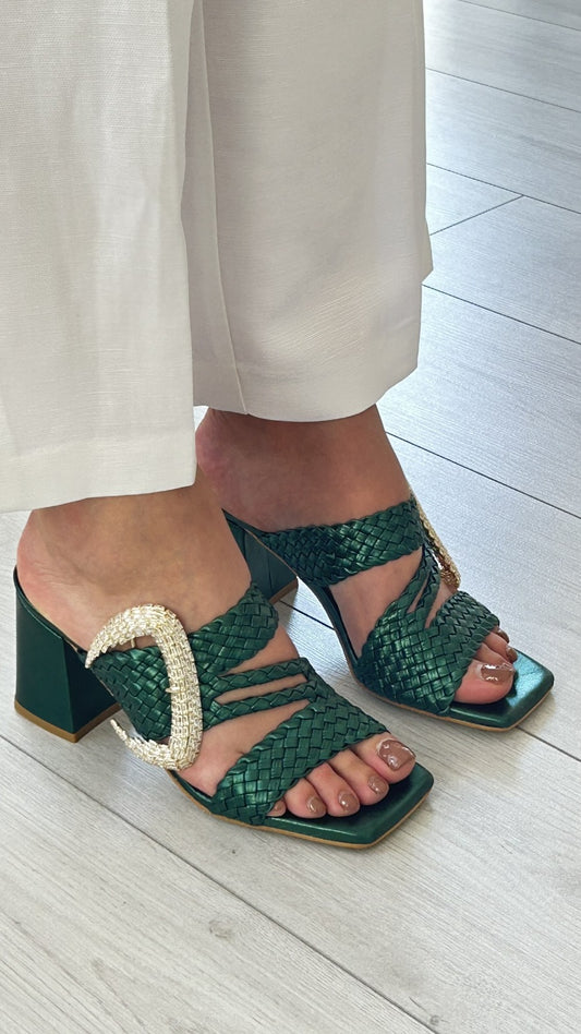 Sandália Dona V – Verde Vibrante