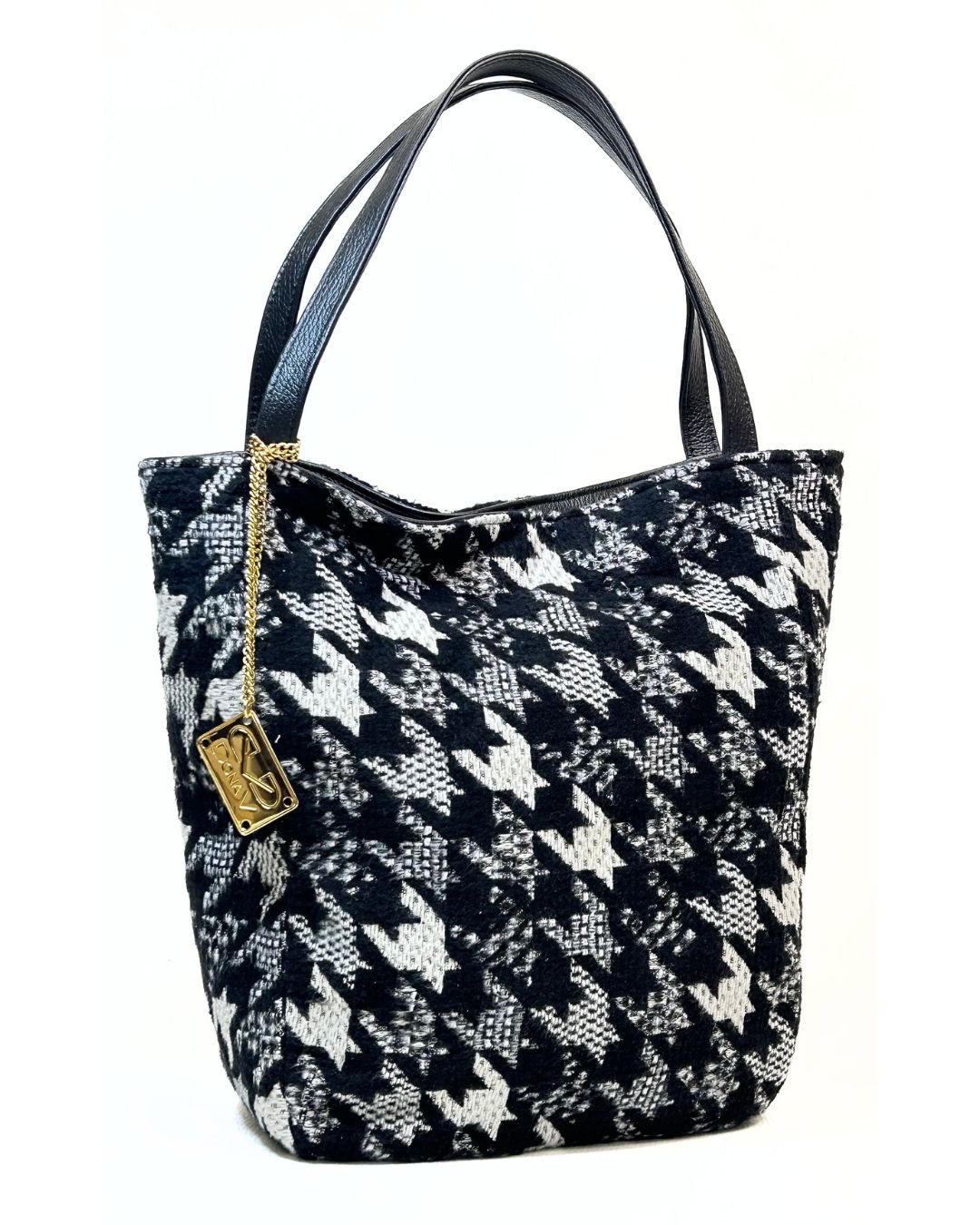 Mala Reversível em Pele Preta - Dona V