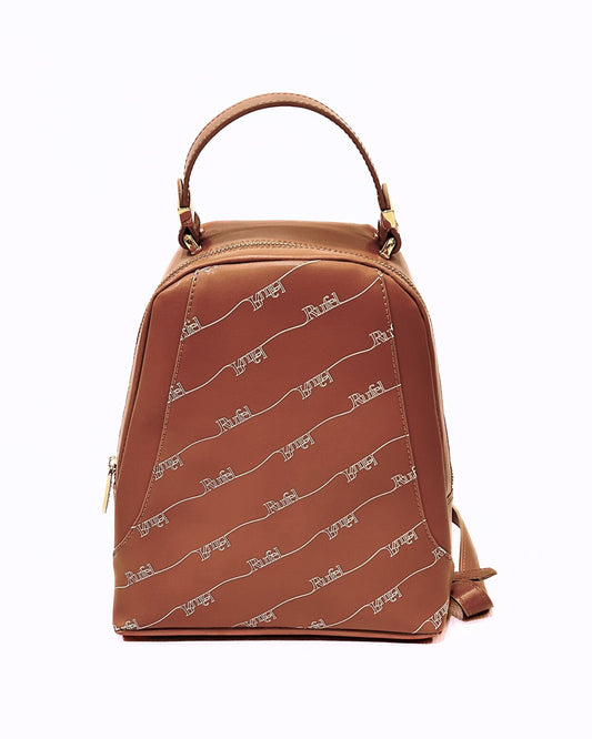 Mochila Castanha com Padrão - Rufel