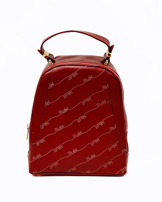 Mochila Bordeaux com Padrão - Rufel