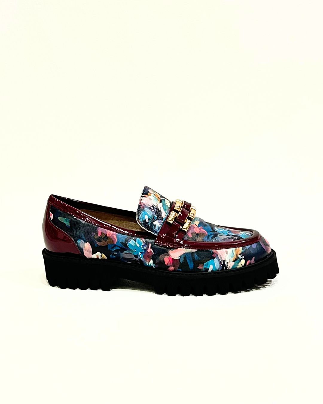 Mocassim Floral Bordeaux - Dona V