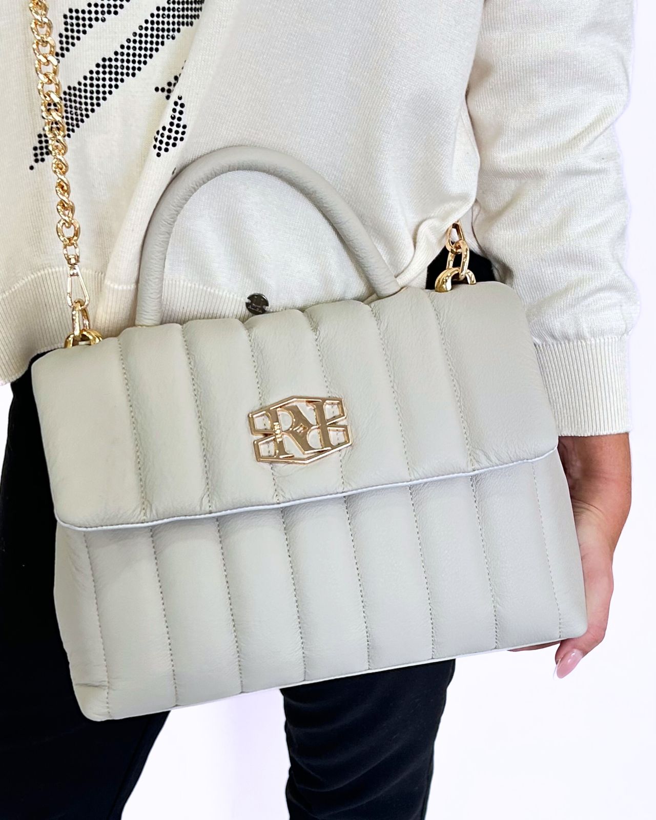 Mala Rufel Bege Acolchoada