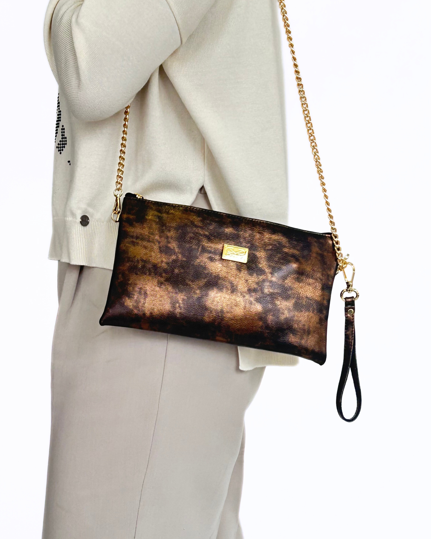 Mala Tiracolo Bronze Dona V