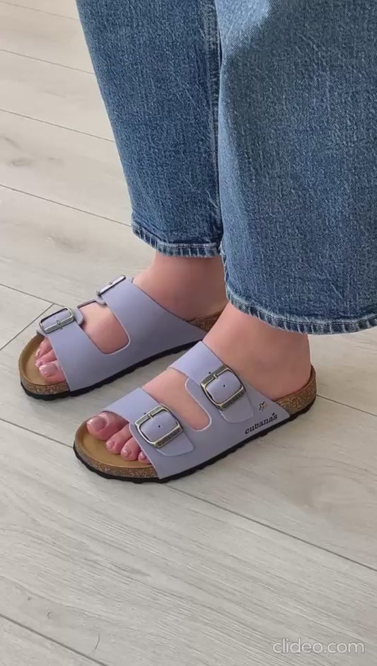 Chinelos Cubanas Lilás  – Conforto e Estilo Casual