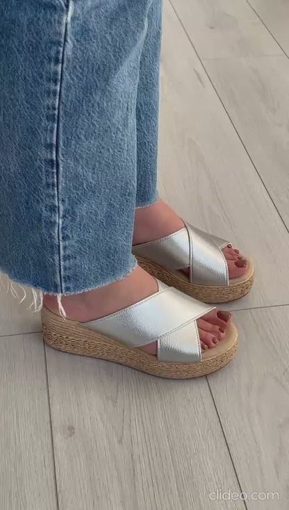 Chinelo Cunha Prateado Clipshoes